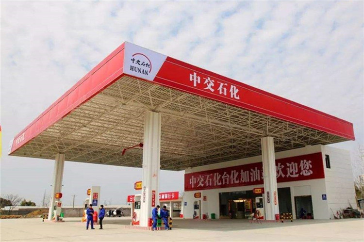 密山加油站钢结构网架案例6